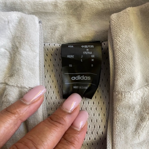 Adidas Women's Gray Velour Sweatshirt - Picture 5 of 8